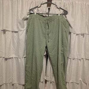 GAP Womens Tapered Green Trousers